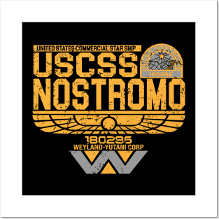 USCSS Nostromo aged Posters and Art